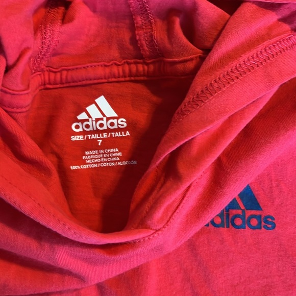 Size 7 adidas hooded top - Picture 3 of 4